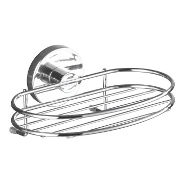 WENKO 20890100 - Porte-savon VACUUM-LOC MILAZZO 16,5 x 12 cm chromé brillant