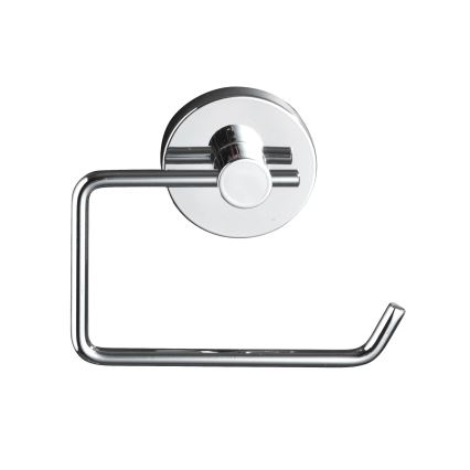 WENKO 20899100-Porte-rouleau de papier toilette VACUUM-LOC MILAZZO 13x10,5 cm chrome brillant