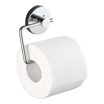 WENKO 20899100- Support pour rouleau de papier toilette VACUUM-LOC MILAZZO 13x10,5 cm chromé brillant