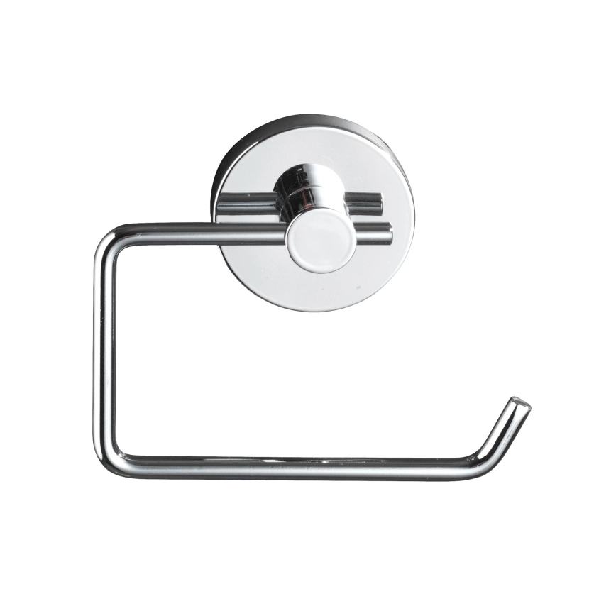 WENKO 20899100- Support pour rouleau de papier toilette VACUUM-LOC MILAZZO 13x10,5 cm chromé brillant