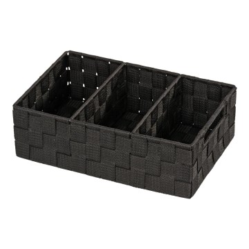 WENKO 20978100 - Organiseur ADRIA 32x21 cm noir