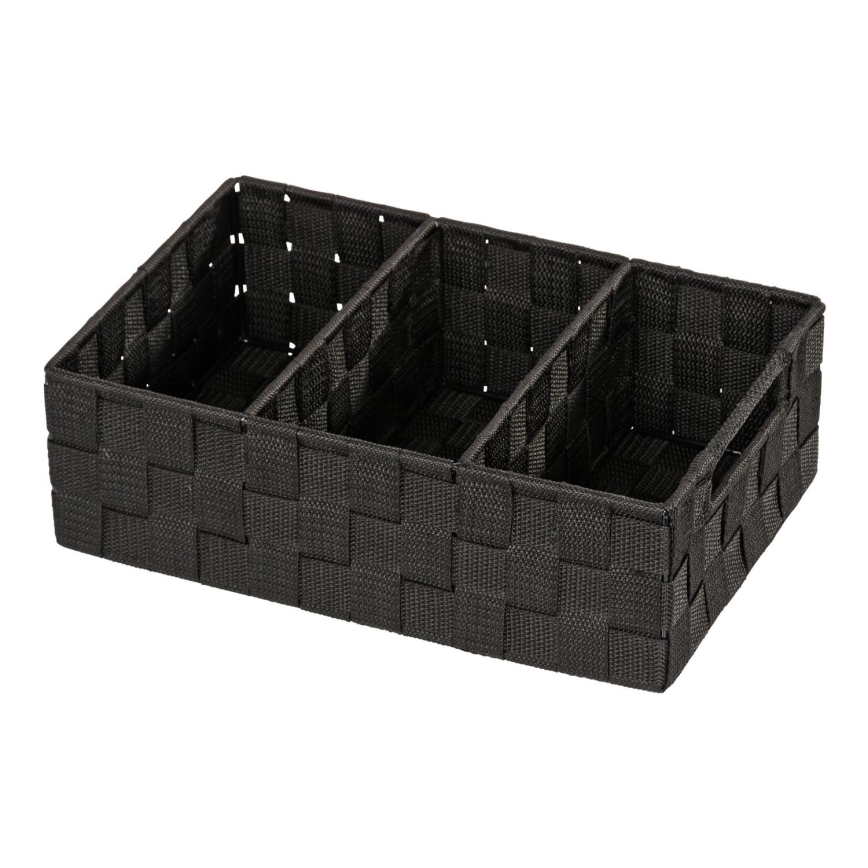 WENKO 20978100 - Organiseur ADRIA 32x21 cm noir