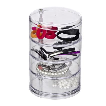 WENKO 20990100 - Organiseur TOWER 11,5x17,5 cm transparent