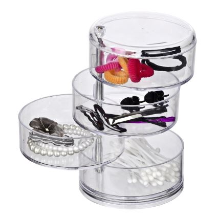 WENKO 20990100 - Organiseur TOWER 11,5x17,5 cm transparent