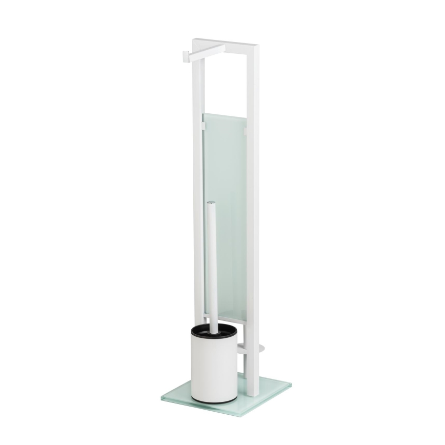 WENKO 21565100 - Brosse WC RIVALTA 18x70 cm blanche/noire