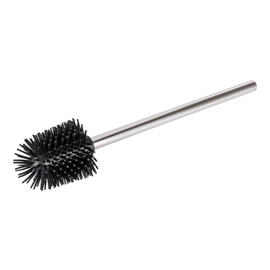 WENKO 21799100 - Brosse WC 7,5x35 cm inox/argenté/noir