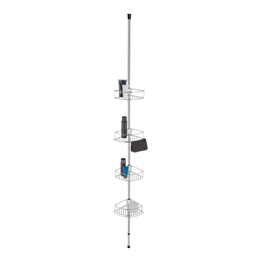 WENKO 21803100-Étagère d'angle DOLCEDO 31x275 cm acier inoxydable / chrome brillant