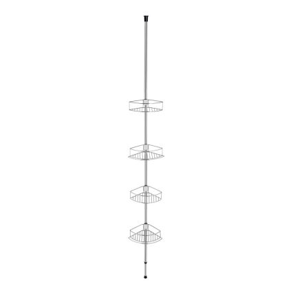 WENKO 21803100-Étagère d'angle DOLCEDO 31x275 cm acier inoxydable / chrome brillant