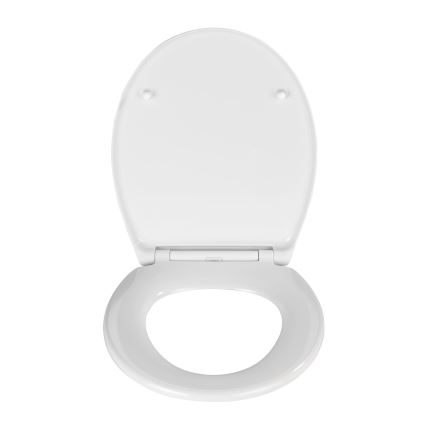 WENKO 21903100-WC abattant WC SAMOS 44,5x37,5 cm blanc/argenté