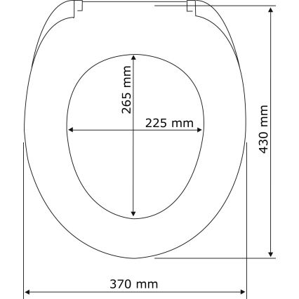 WENKO 22015100-WC abattant WENGE 35,5x42,5 cm brun/argenté