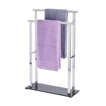 WENKO 22089100 – Porte-manteau LAVA 52x81,5 cm inox/argent/noir