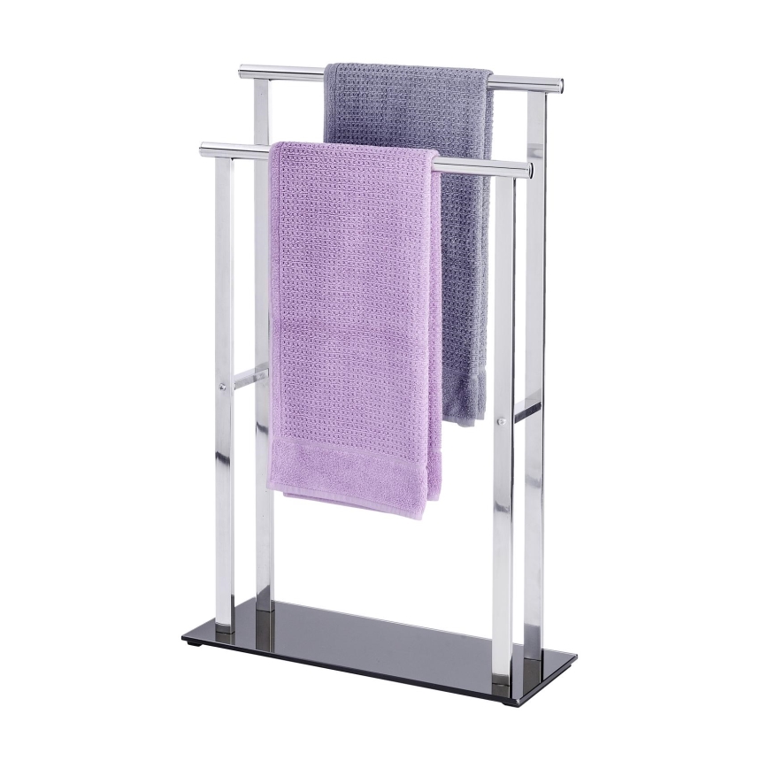 WENKO 22089100 – Porte-manteau LAVA 52x81,5 cm inox/argent/noir