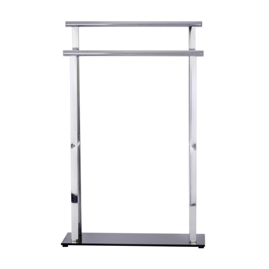 WENKO 22089100 – Porte-manteau LAVA 52x81,5 cm inox/argent/noir