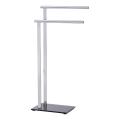 WENKO 22090100 - Porte-serviettes LAVA 42x81 cm inox/argenté/noir