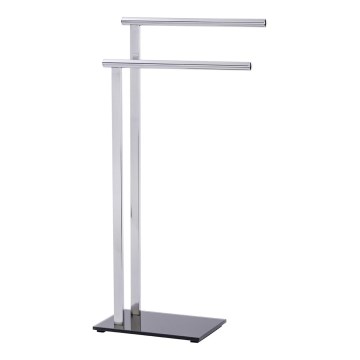 WENKO 22090100 - Porte-serviettes LAVA 42x81 cm inox/argenté/noir