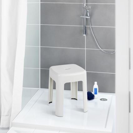 WENKO 22160100 - Tabouret ALASKA 37x45,5 cm blanc