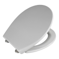 WENKO 22402100-WC Abattant SAMOS pour WC 44,5x37,5 cm gris/argenté