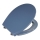 WENKO 22403100-WC abattant WC SAMOS 44,5x37,5 cm bleu/argenté