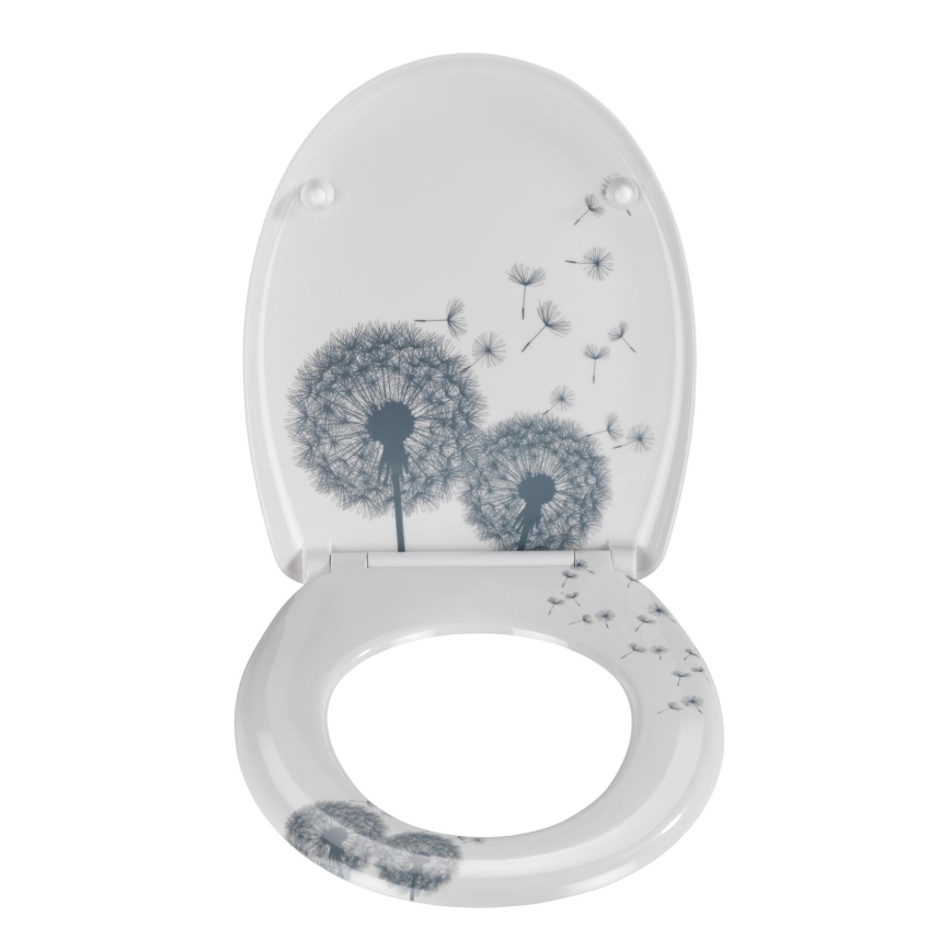 WENKO 22409100-WC Abattant WC ASTERA 45 x 38 cm multicolore/argenté