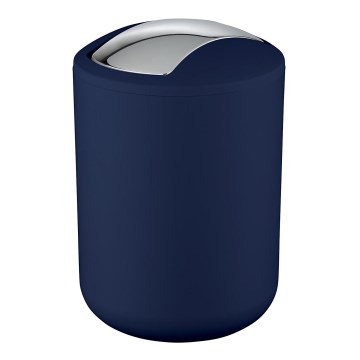WENKO 22520100 - Corbeille BRASIL 14 x 21 cm bleu/chrome brillant