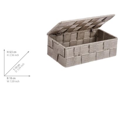 WENKO 22572100 - Organisateur ADRIA 18 x 10 cm beige