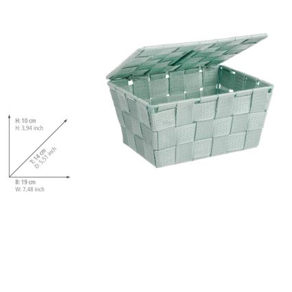 WENKO 22573100 - Panier ADRIA 19x14 cm vert