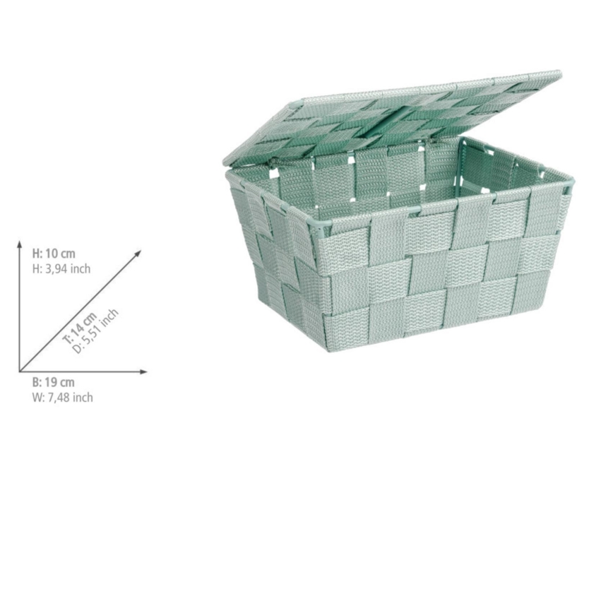 WENKO 22573100 - Panier ADRIA 19x14 cm vert
