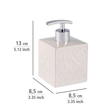 WENKO 22650100 - Distributeur de savon CORDOBA 500 ml blanc
