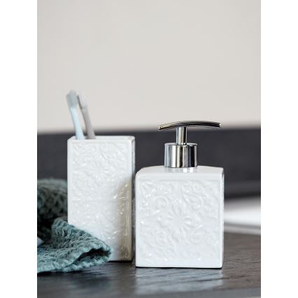 WENKO 22650100 - Distributeur de savon CORDOBA 500 ml blanc