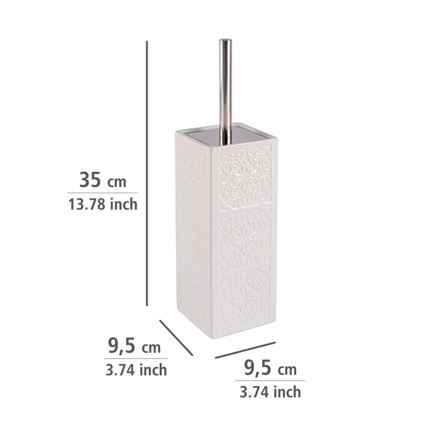 WENKO 22651100 - Brosse WC CORDOBA 9,5x35 cm blanche