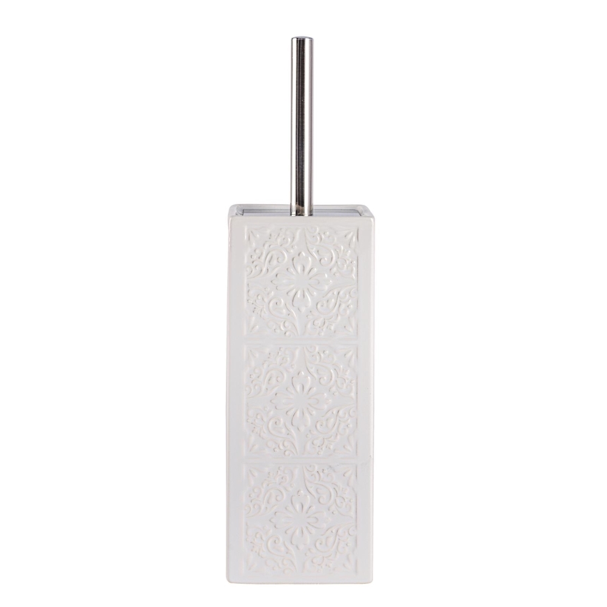 WENKO 22651100 - Brosse WC CORDOBA 9,5x35 cm blanche