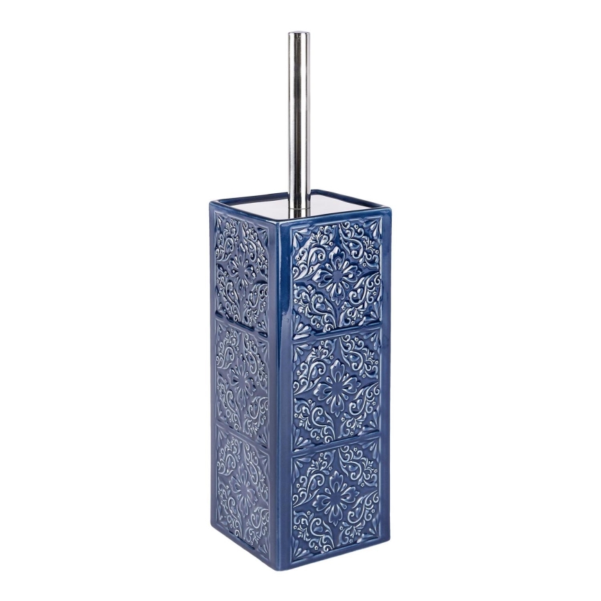 WENKO 22654100 - Brosse WC CORDOBA 9,5x35 cm bleue