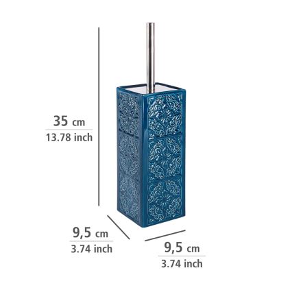 WENKO 22654100 - Brosse WC CORDOBA 9,5x35 cm bleue