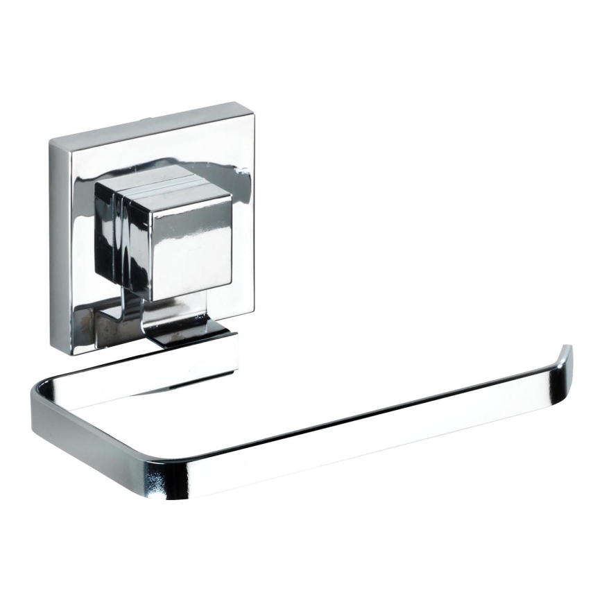 WENKO 22687100 - Porte‑papier toilette VACUUM-LOC QUADRO ED 14 x 11 cm, chrome brillant