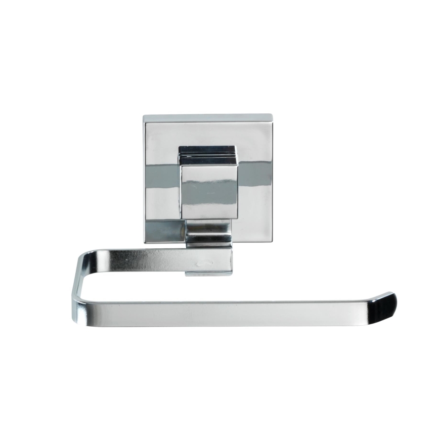 WENKO 22687100 - Porte‑papier toilette VACUUM-LOC QUADRO ED 14 x 11 cm, chrome brillant