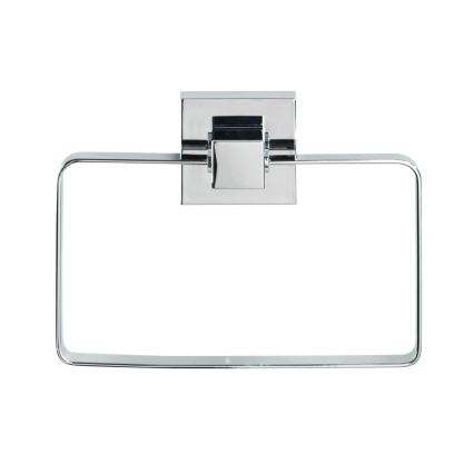 WENKO 22689100-Porte-serviettes VACUUM-LOC QUADRO ED 18,5x14 cm argenté/brillant.chrome