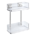 WENKO 22691100-Étagère VACUUM-LOC QUADRO ED 25,5x32,5 cm argentée/chrome brillant/transparente