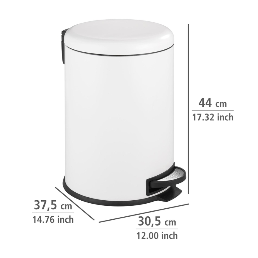 WENKO 22708100 - Panier LEMAN 30,5x44 cm blanc/noir