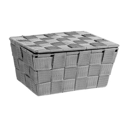 WENKO 22793100 - Corbeille ADRIA 19x14 cm grise