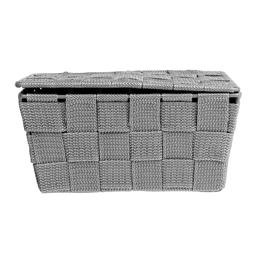 WENKO 22793100 - Corbeille ADRIA 19x14 cm grise