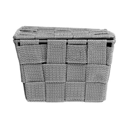 WENKO 22793100 - Corbeille ADRIA 19x14 cm grise