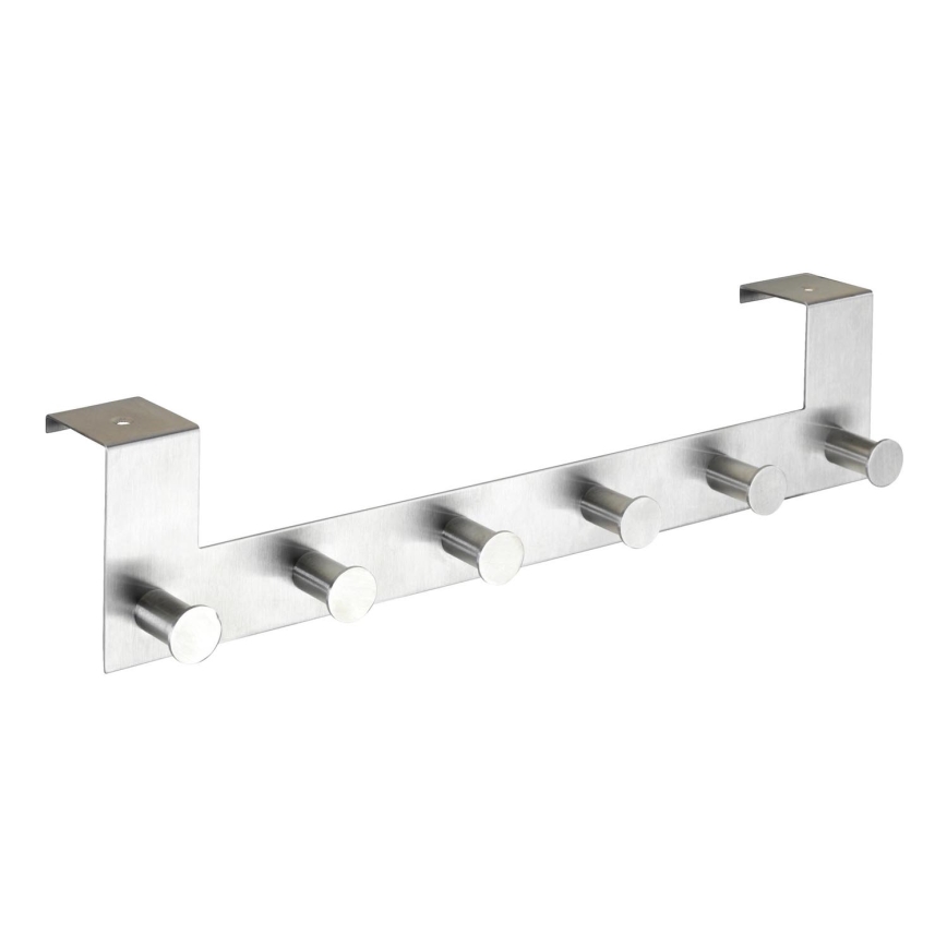 WENKO 22804100-Porte-manteau CELANO 39x11 cm inox/argenté