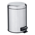 WENKO 22829100 - Poubelle LEMAN 17x25 cm inox satiné/noir