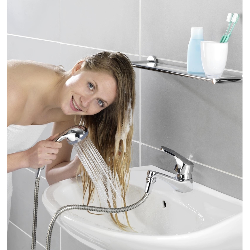 WENKO 22866100 - Douche UNIVERSAL 170 x 6,5 cm chrome brillant/argent/gris