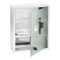 WENKO 22924100 - Armoire à pharmacie 30x40 cm en inox, finition argentée