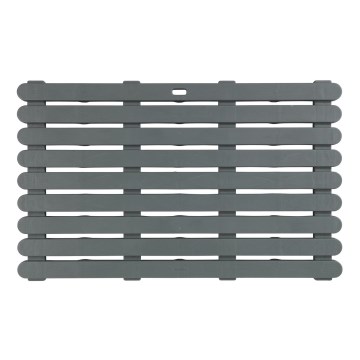 WENKO 22948100-Paillasson INTÉRIEUR & EXTÉRIEUR 50x80 cm gris