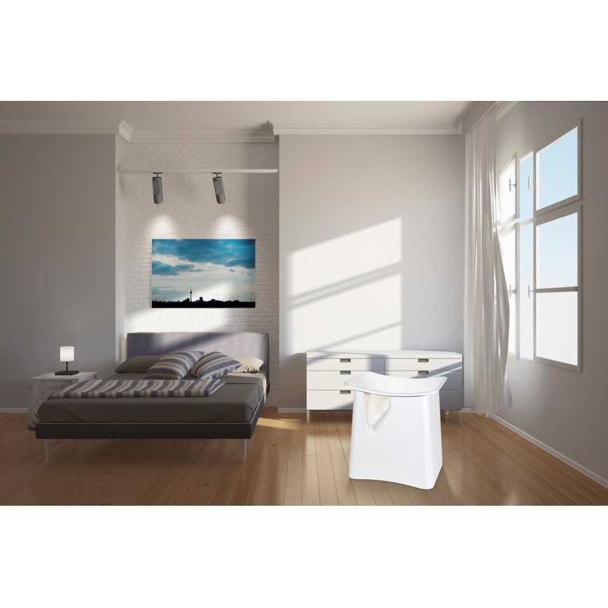 WENKO 22949100 - Tabouret WING 45 x 48 cm blanc/noir