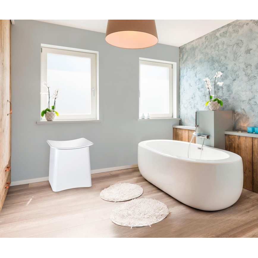 WENKO 22949100 - Tabouret WING 45 x 48 cm blanc/noir