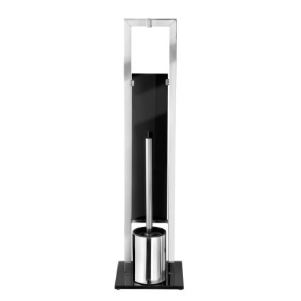 WENKO 22983100 - Brosse WC RIVALTA 18x70 cm inox/argenté/noir