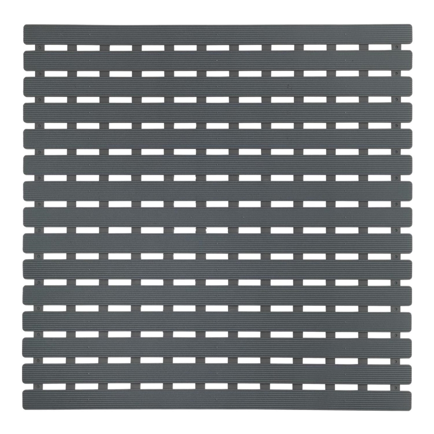 WENKO 23125100-Tapis de douche ARINOS 54x54 cm gris/gris